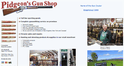 Desktop Screenshot of pidgeonsgunshop.com